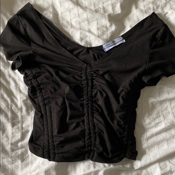Ruffled urban outfitters crop top